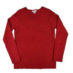 Liz Claiborne long sleeve crew neck knit top M